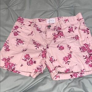 The Children's Place Pink Floral Cargo Shorts